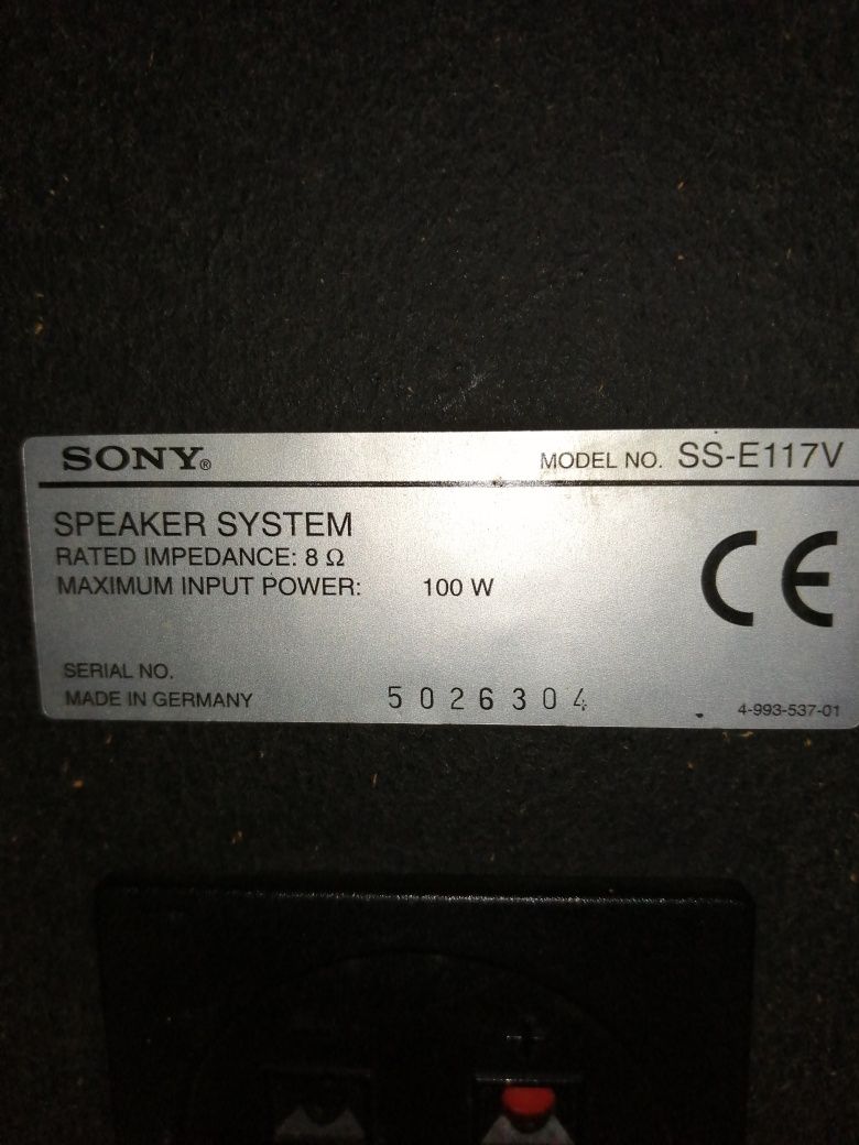 Colunas de chão estéreo Sony