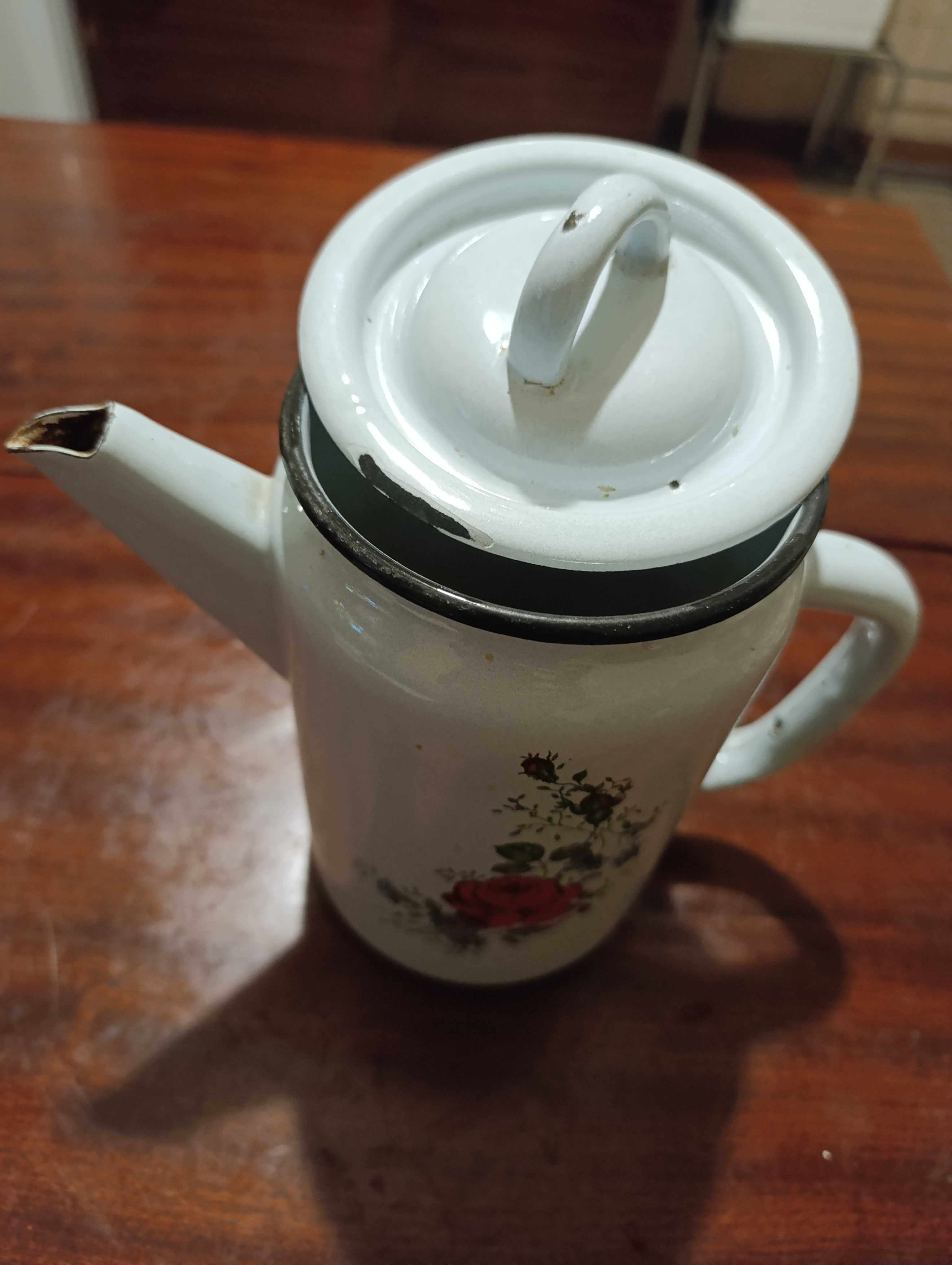 Чайник Кофейник эмалированный