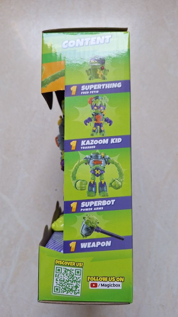 NOWA Figurka SuperThings TRASHER Superbot Power Arms Robot Super Zings