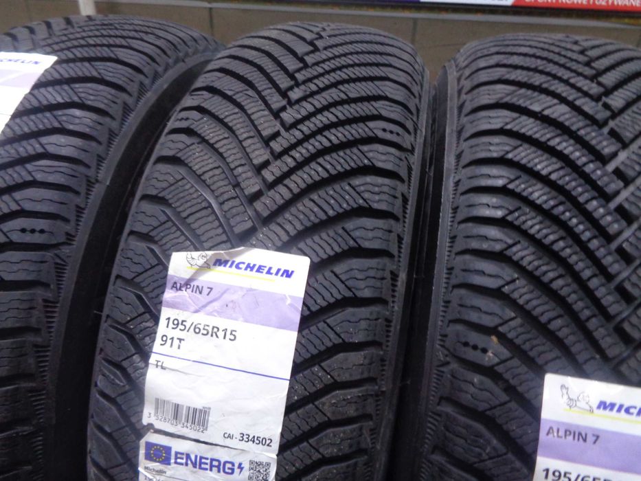 195/65R15 MICHELIN Alpin 7 , Nowe Opony Zimowe , kl. PREMIUM