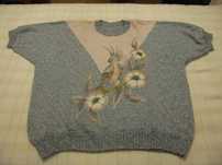 Camisola em tricot com aplicação bordada (nova)
