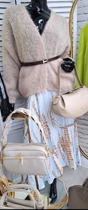 Spodnica asymetryczna wiskoza włochy premium