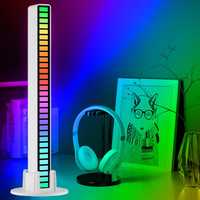 Смарт світильник еквалайзер від USB, 32 LED D08-RGB