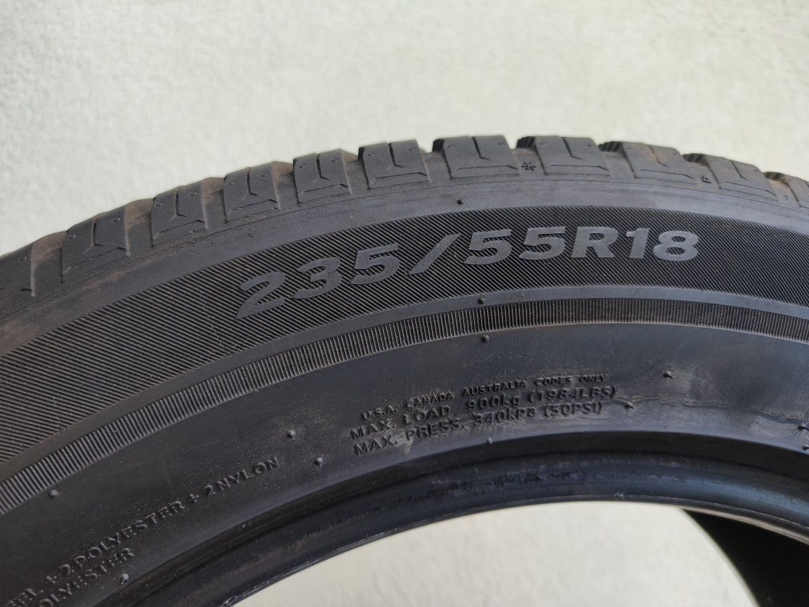 Opony wielosezonowe 235/55r18 Hankook Kinergy 4S*X całoroczne komplet