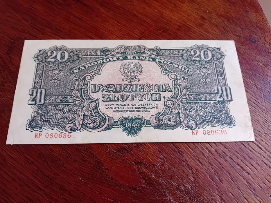 20 zł 1944 rok seria KP
