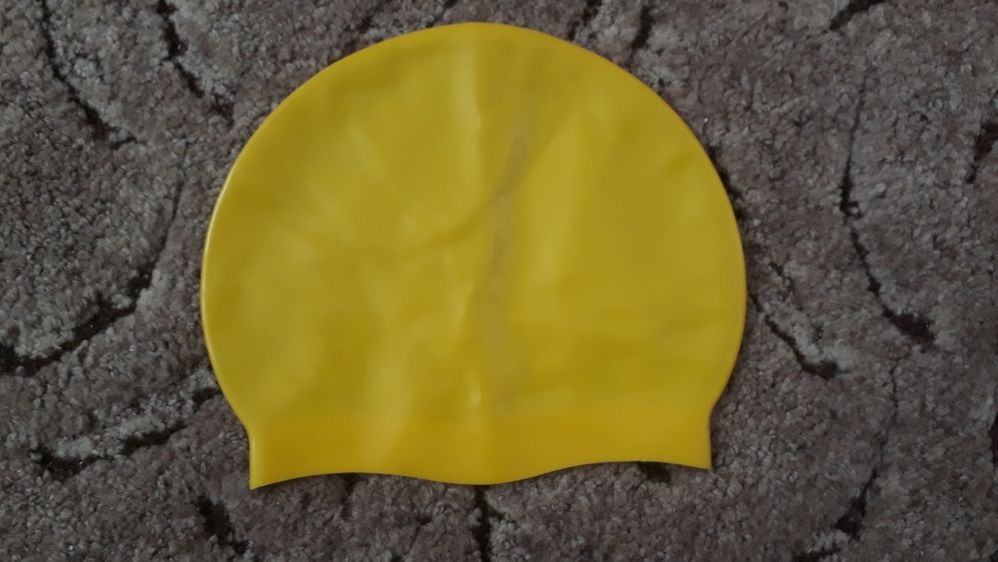 Czepek silikonowy żółty