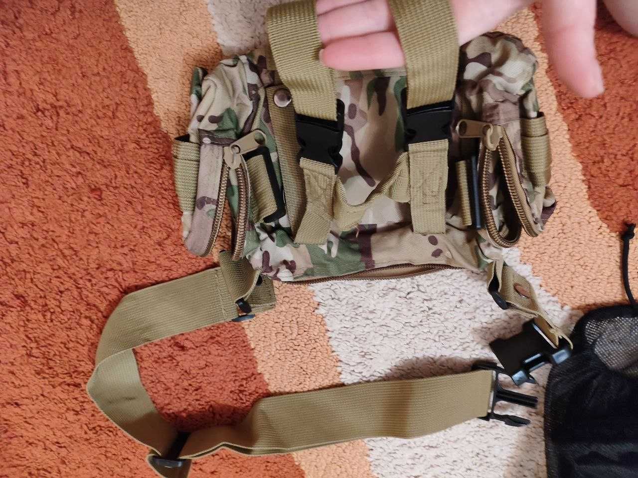 Тактическая сумка военная на пояс ремень мультикам поясная спорядження