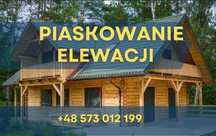 PIASKOWANIE domów drewnianych beton cegła sodowanie
