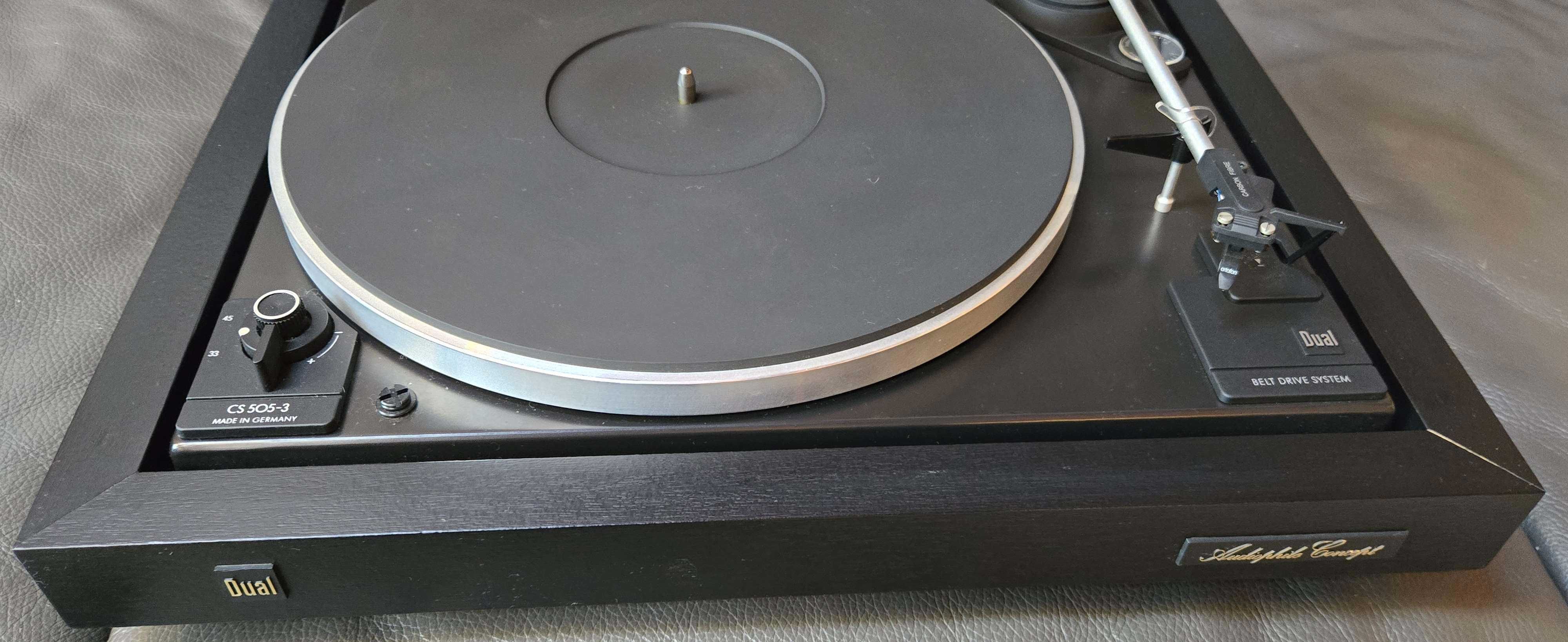 Gramofon Dual CS 505-3 Audiophile Concept Idealny Carbon Fibre Adapter