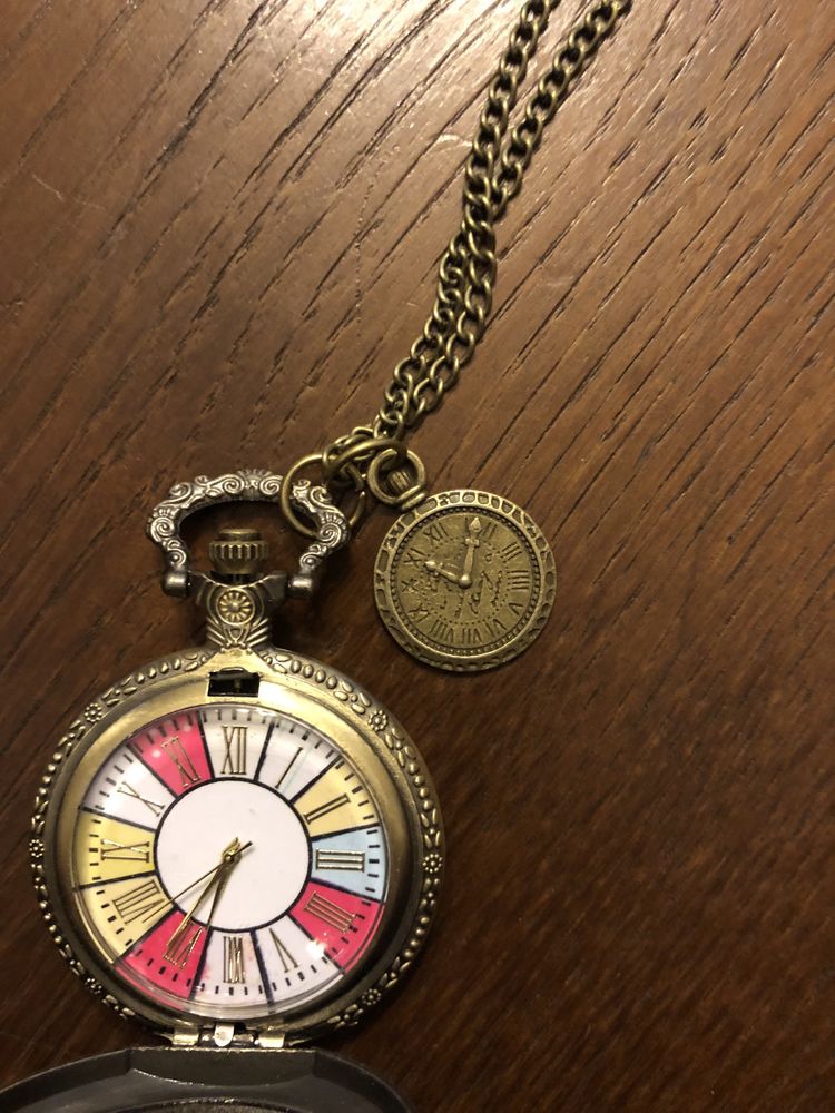 Vintage relogio de bolso com corrente