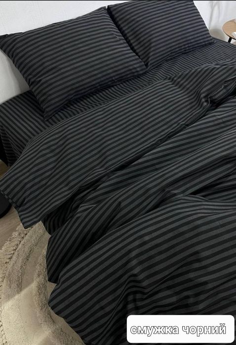 Постільна білизна бязь голд люкс смужка / однотон