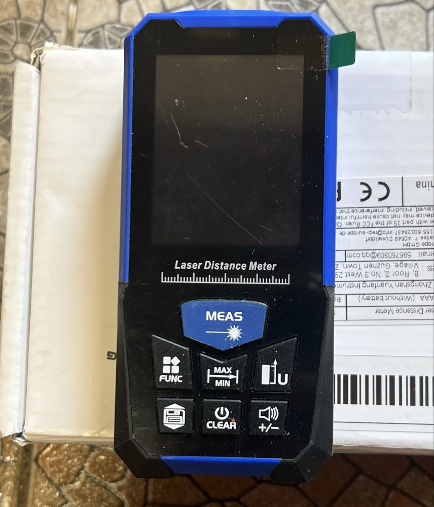 Дальномір лазерн., USB, тахометр, вимірювач вологи дерева/бетону