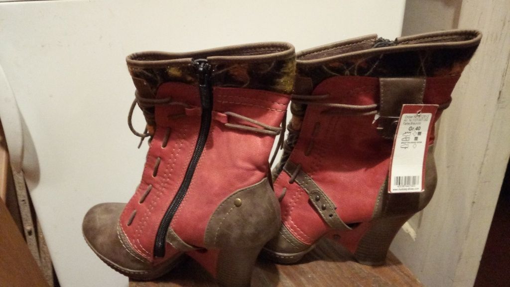 Buty kozaki botki mustang nowe 40