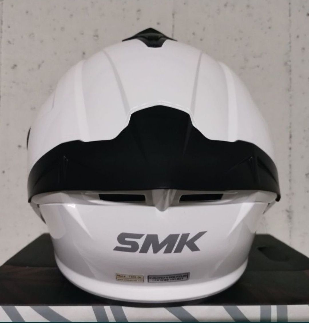 Capacete SMK Branco Brilhante ( NOVOS )