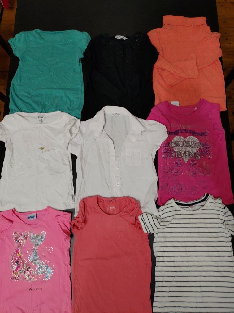 Paka ubrań dla dziewczynki w rozmiarze 110-116 (5-6 lat)