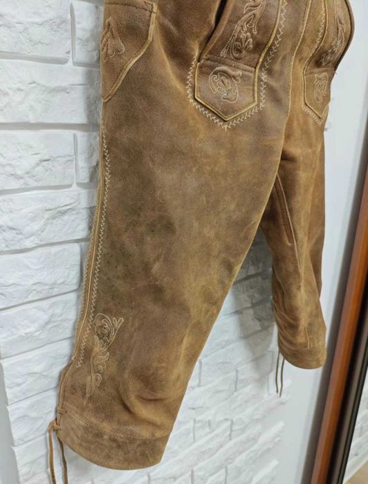Marjo 42 / 44 р w 30 / 29 Herren Lederhose шорти баварські октоберфест