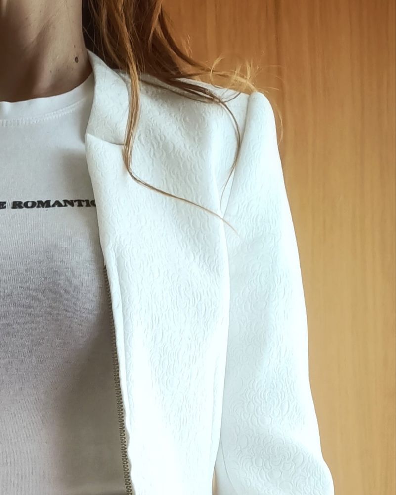 Casaco branco Zara