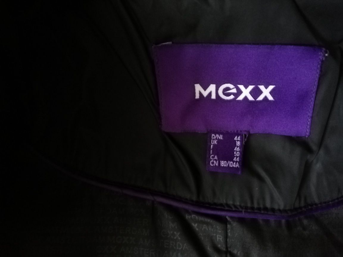 [Aktualne] Przepiękny zimowy płaszcz Mexx. Czarny roz. 44. Jak nowy!