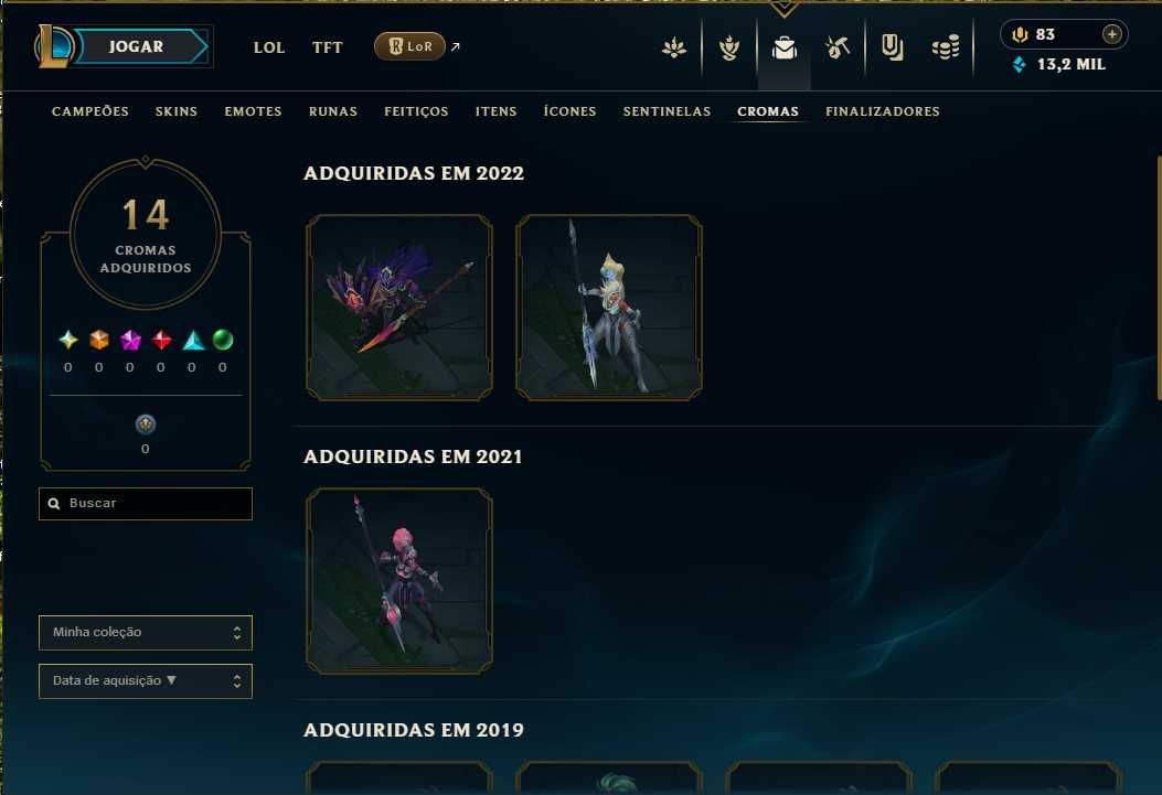 Conta League of Legends