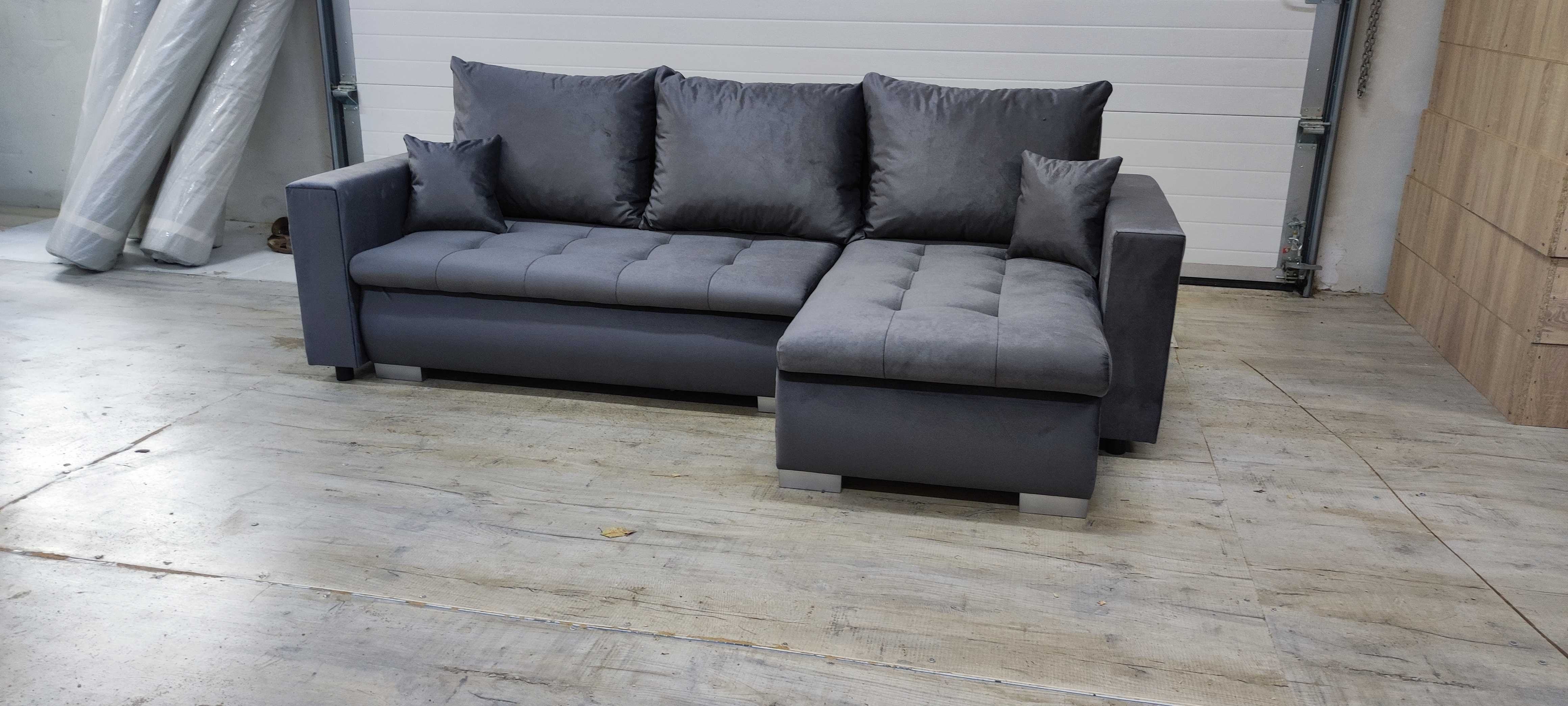 Sofa narożna HUGO z półką od producenta. Dowolna kolorystyka !