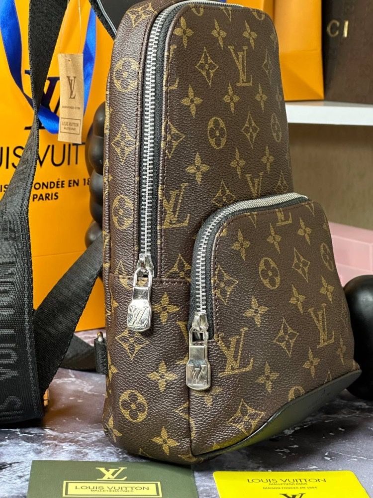 Мужска сумка Louis Vuitton Avenue Sling Monogram Eclipses040-1