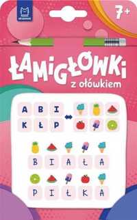 Łamigłówki z ołówkiem 7+ Książeczka różowa - praca zbiorowa