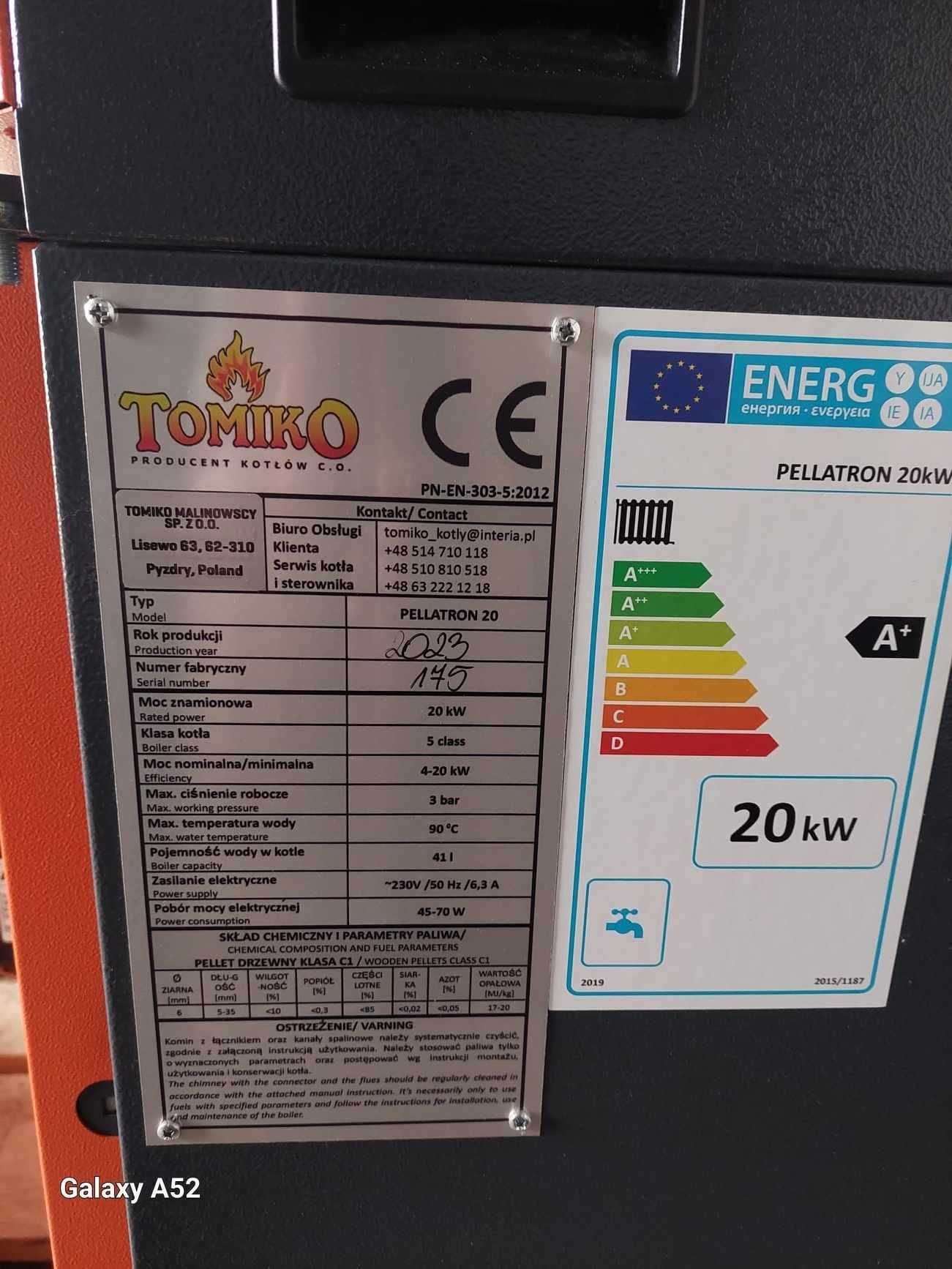 kocioł na pellet Quad 20kw Łódź piec CO