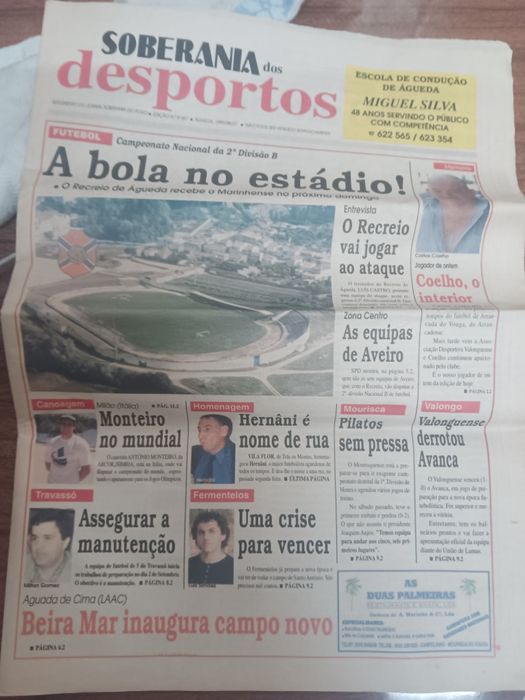 Jornal antigo com 27 anos