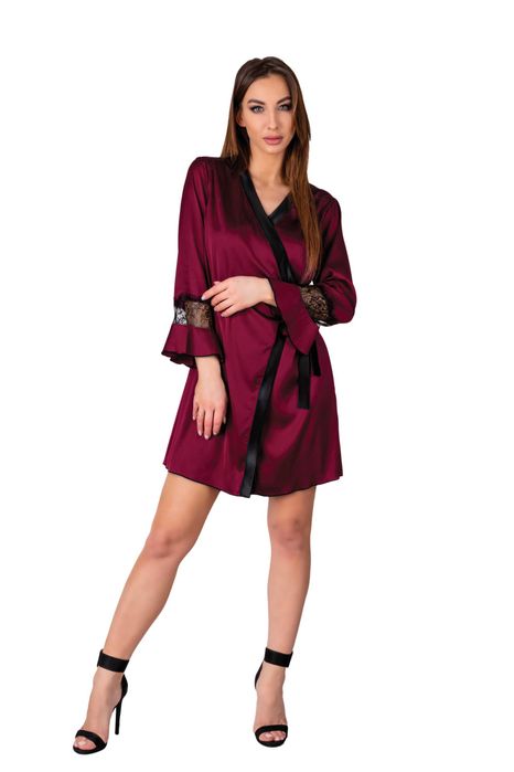 Szlafrok Sussean Cllaret Collection Burgundy LiviaCorsetti