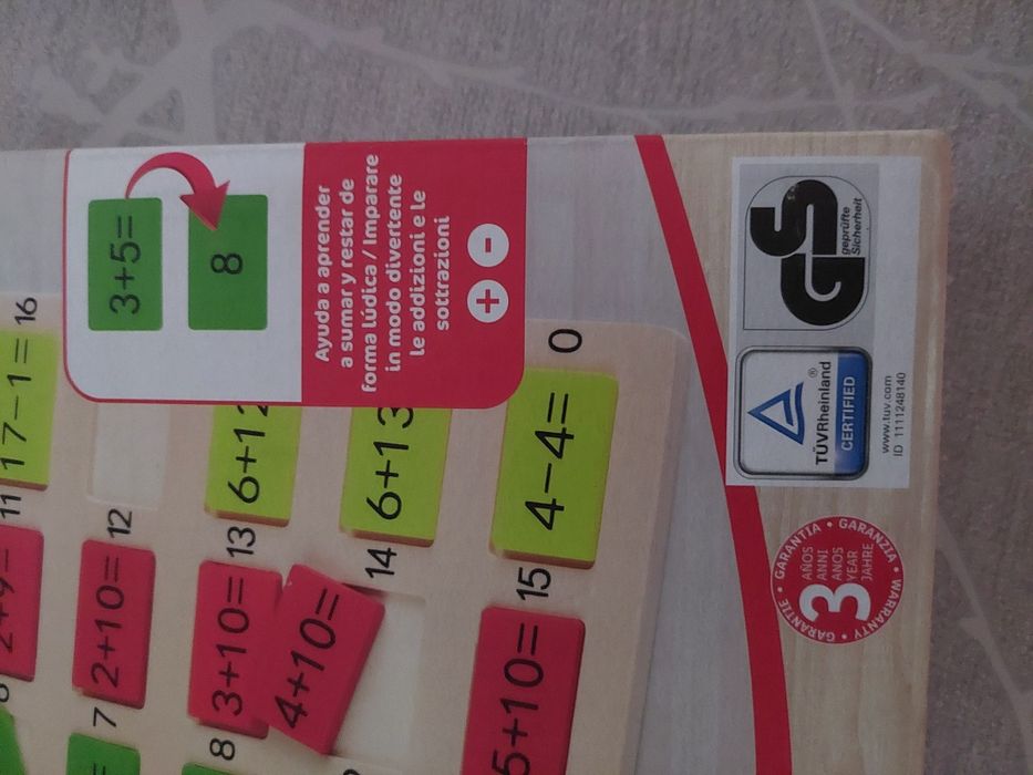 Jogo da Adição em madeira