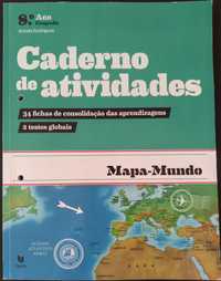 Caderno de atividades Mapa-Mundo - Geografia - 8º ano