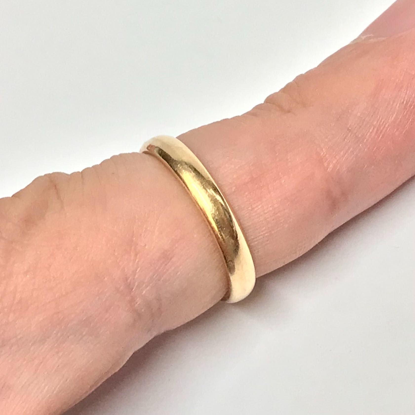 Złota OBRĄCZKA męska 14K cudowna KLASYCZNA r. 18