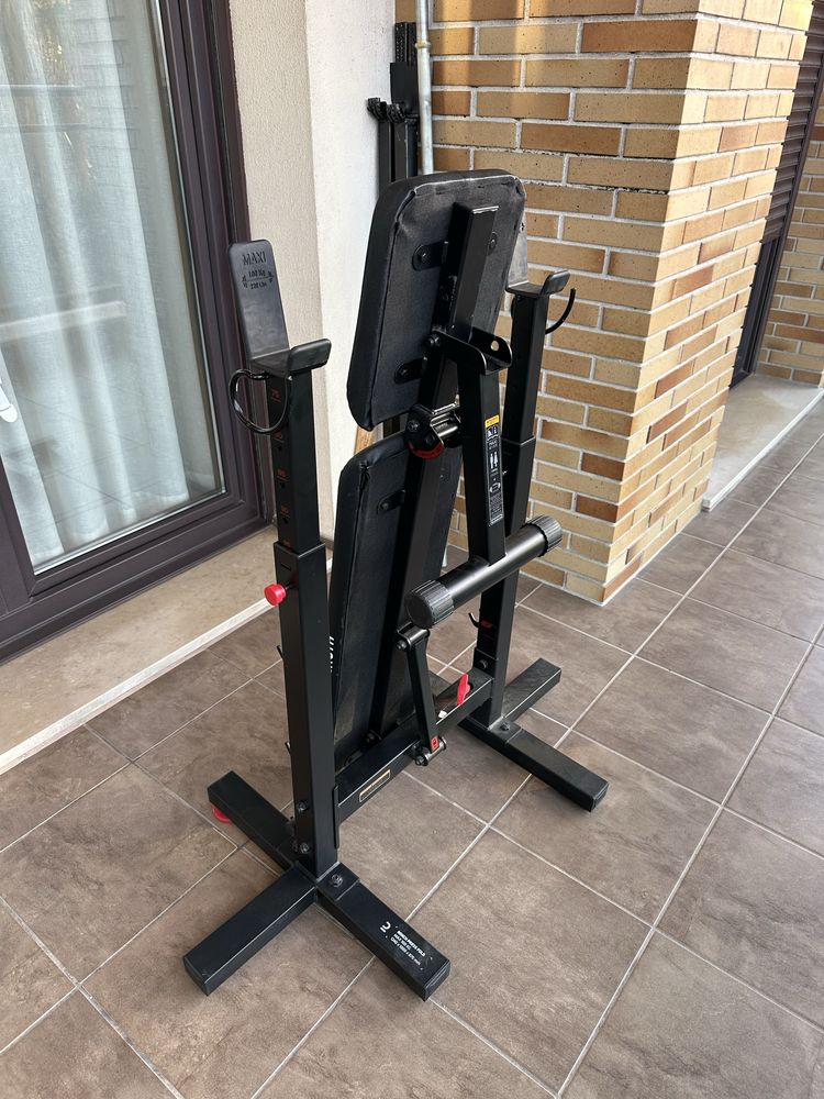 Banco musculação com suporte