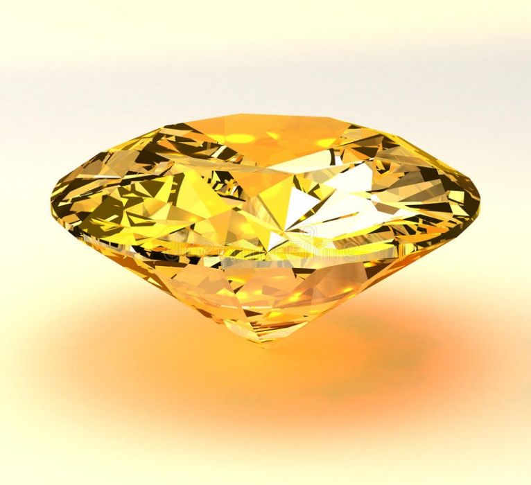 DIAMENT- BRYLANT - na złoty pierścionek - - ŻÓŁTY