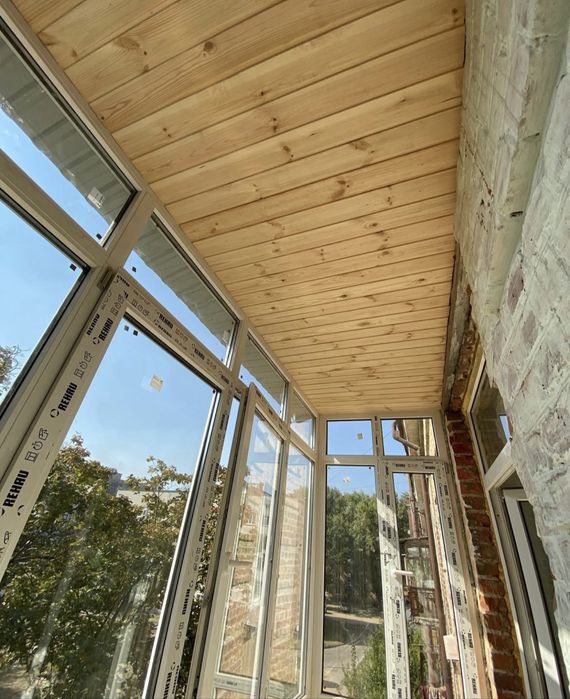 Балконы под ключь, рама, вынос, обшивка, утепление