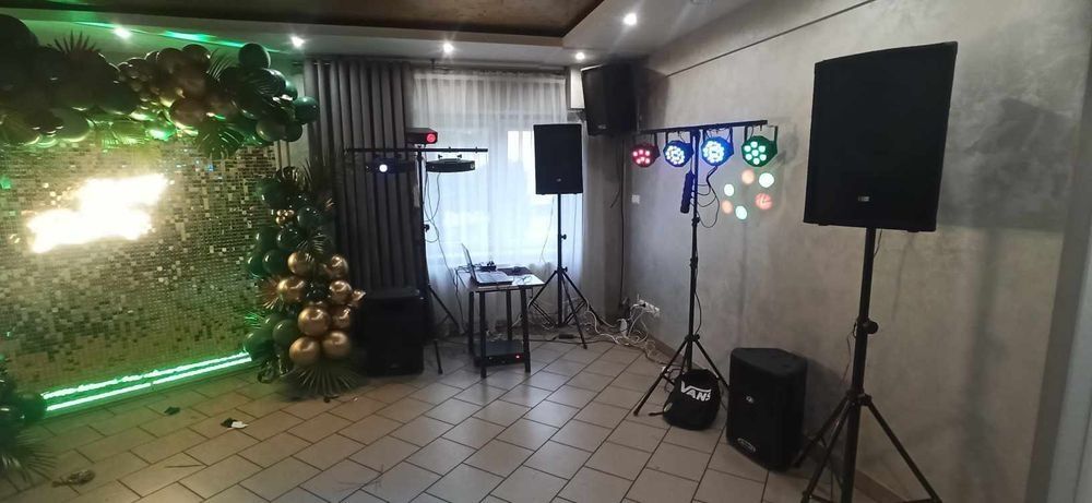 wynajem nagłośnienia i oświetlenia na imprezy dj kolumny, głośniki