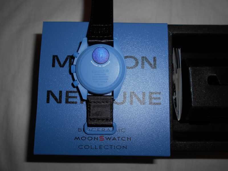 Omega x Swatch Neptun Niebieski Bioceramika: Solarna i Ekologiczna