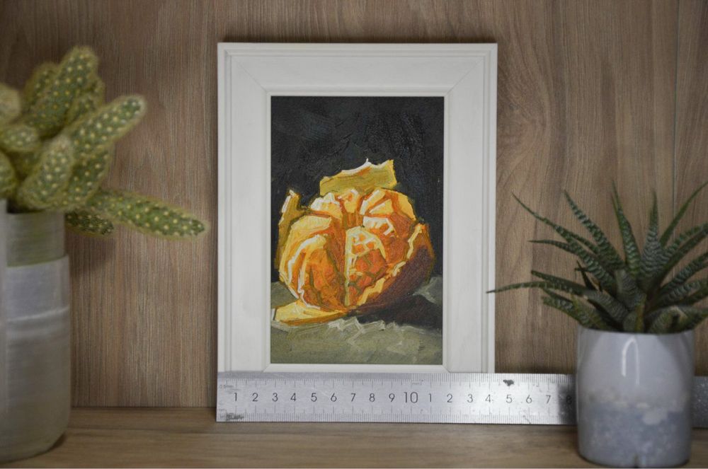 Картина олією (маслом) в рамці 10х15см