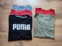 5 x T-shirt koszulka Puma Nike Adidas Reebok XL/XXL zestaw