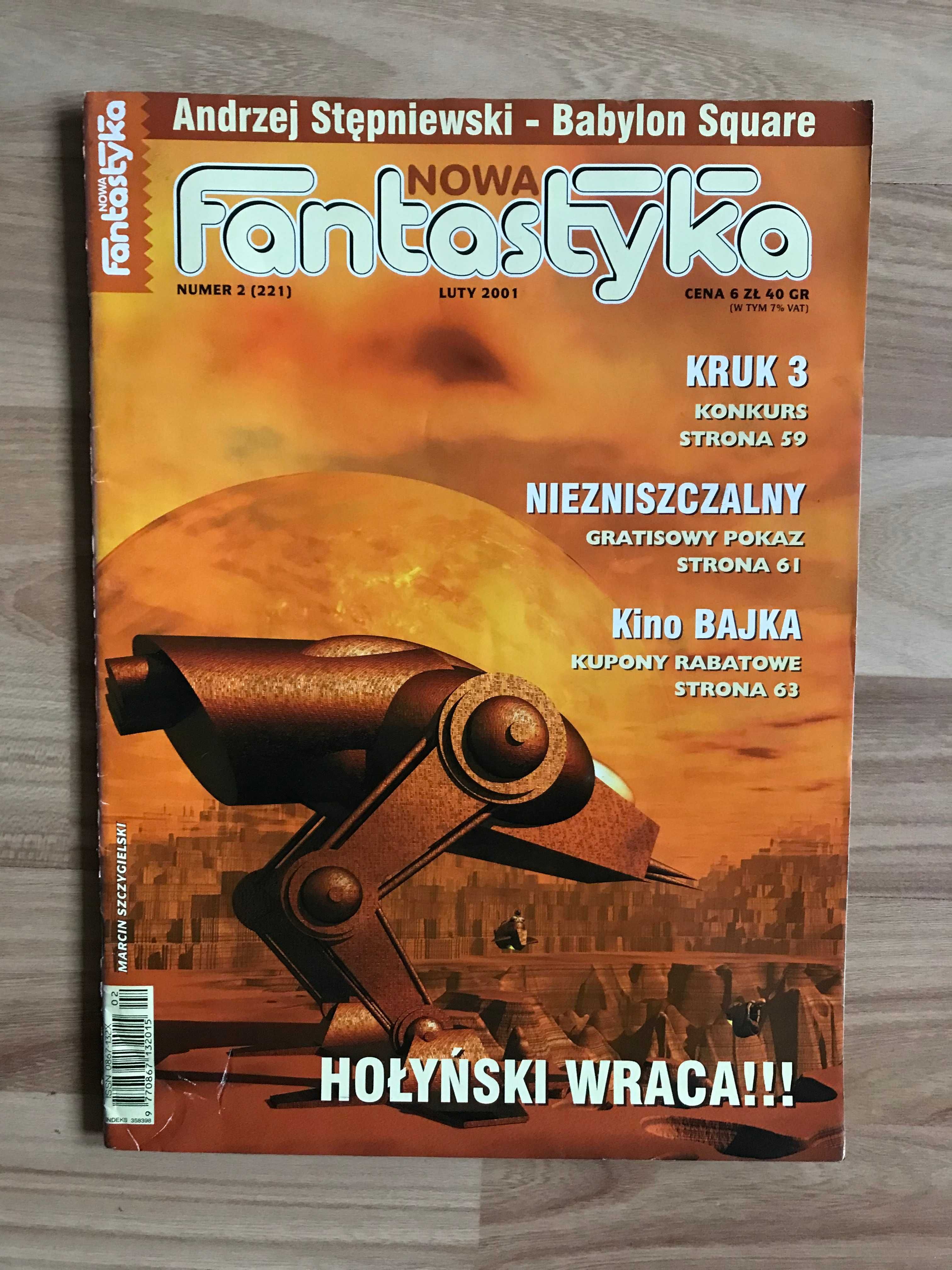 Nowa Fantastyka 2 (221) 2001 Kruk 3 Niezniszczalny Andrzej Stępniewski