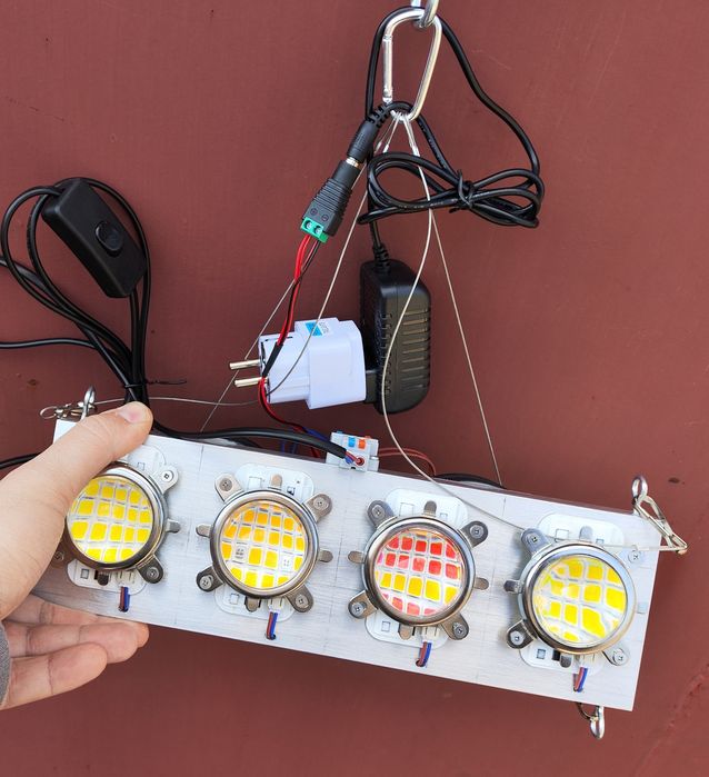 Grow LED 370-780Нм 200W Фитолампа 100% результат QB4075 Samsung LM283B