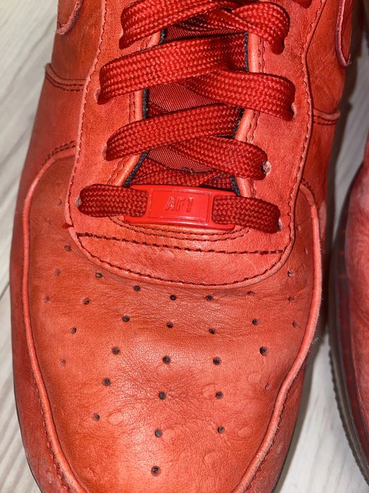 Nike AF1 Air Force 1 cmft lux low Ostrich Red 47.5 us 13 31 cm Wrocław