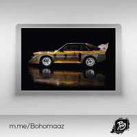 Plakat 100x70cm Audi Sport Quattro grupa B