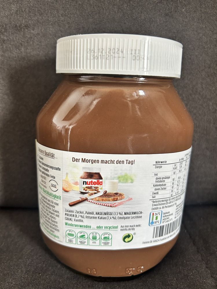 Nutella 1kg z Niemiec