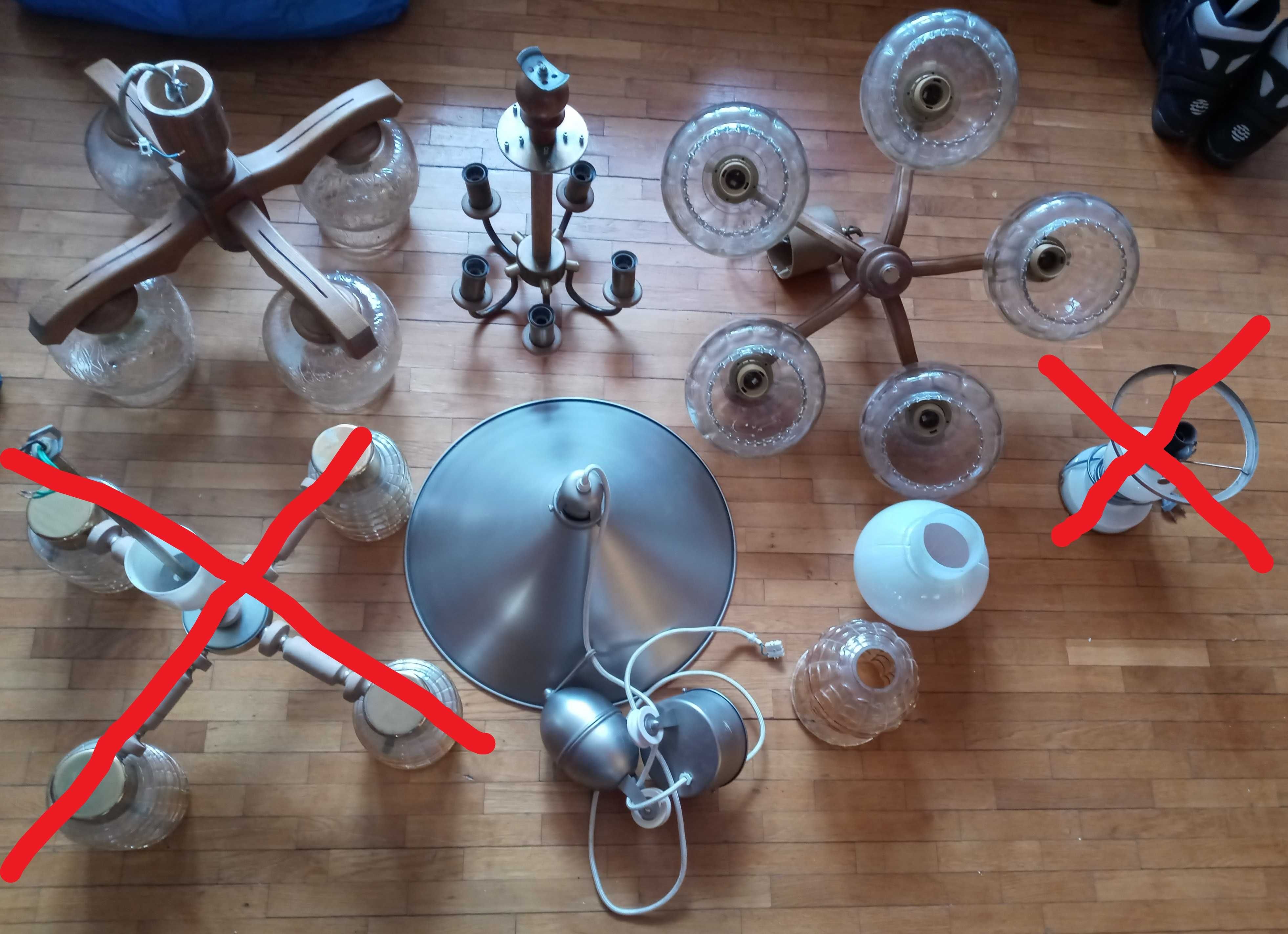 klosz prl retro biały zwężany szklany do lampy lampa