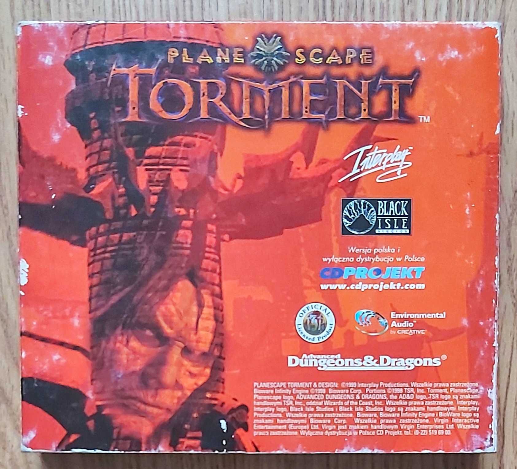 Gra (PC) Planescape Torment 4 płyty CD z big boxa; RPG, klasyka
