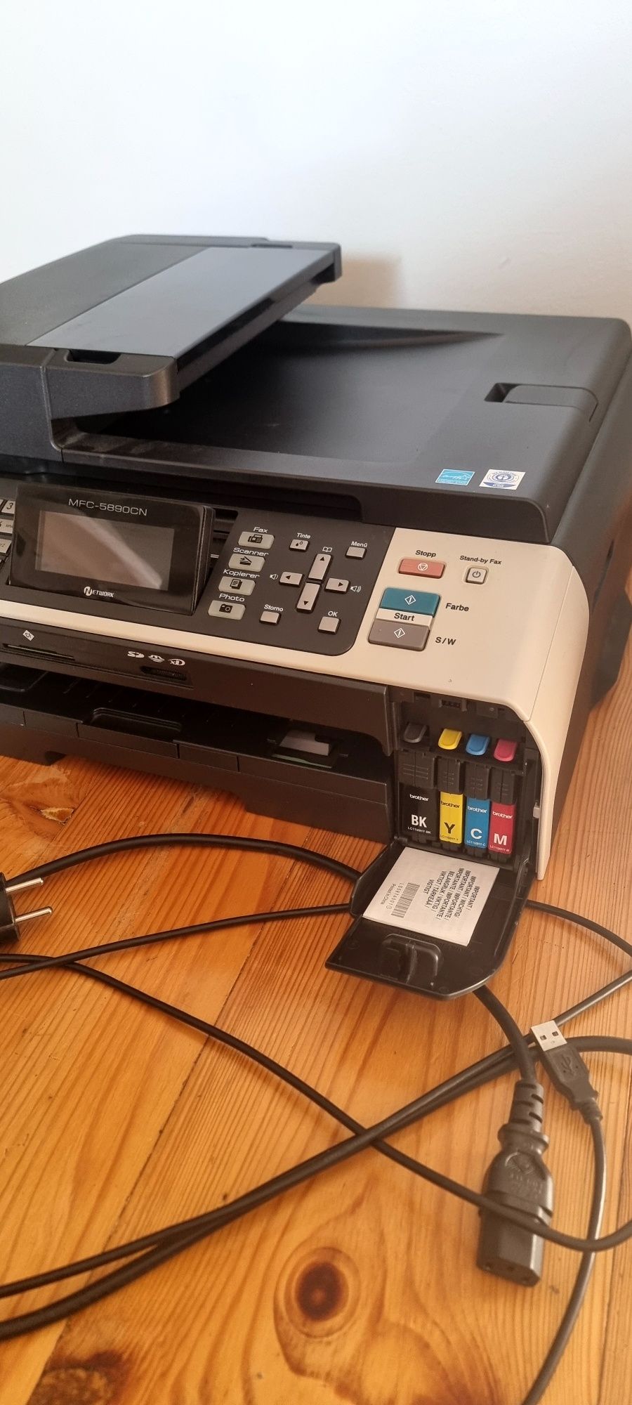 Drukarka wielofunkcyjna A3 atramentowa (kolor) Brother MFC-5890CN LC-1