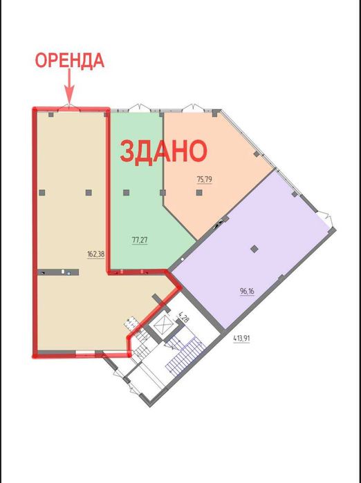 Оренда торгових приміщень на Луцькому кільці ЖК Синергія