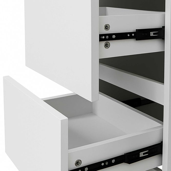 Toaletka Kosmetyczna z lustrem I oświetleniem led + PUFA CA-30 biała