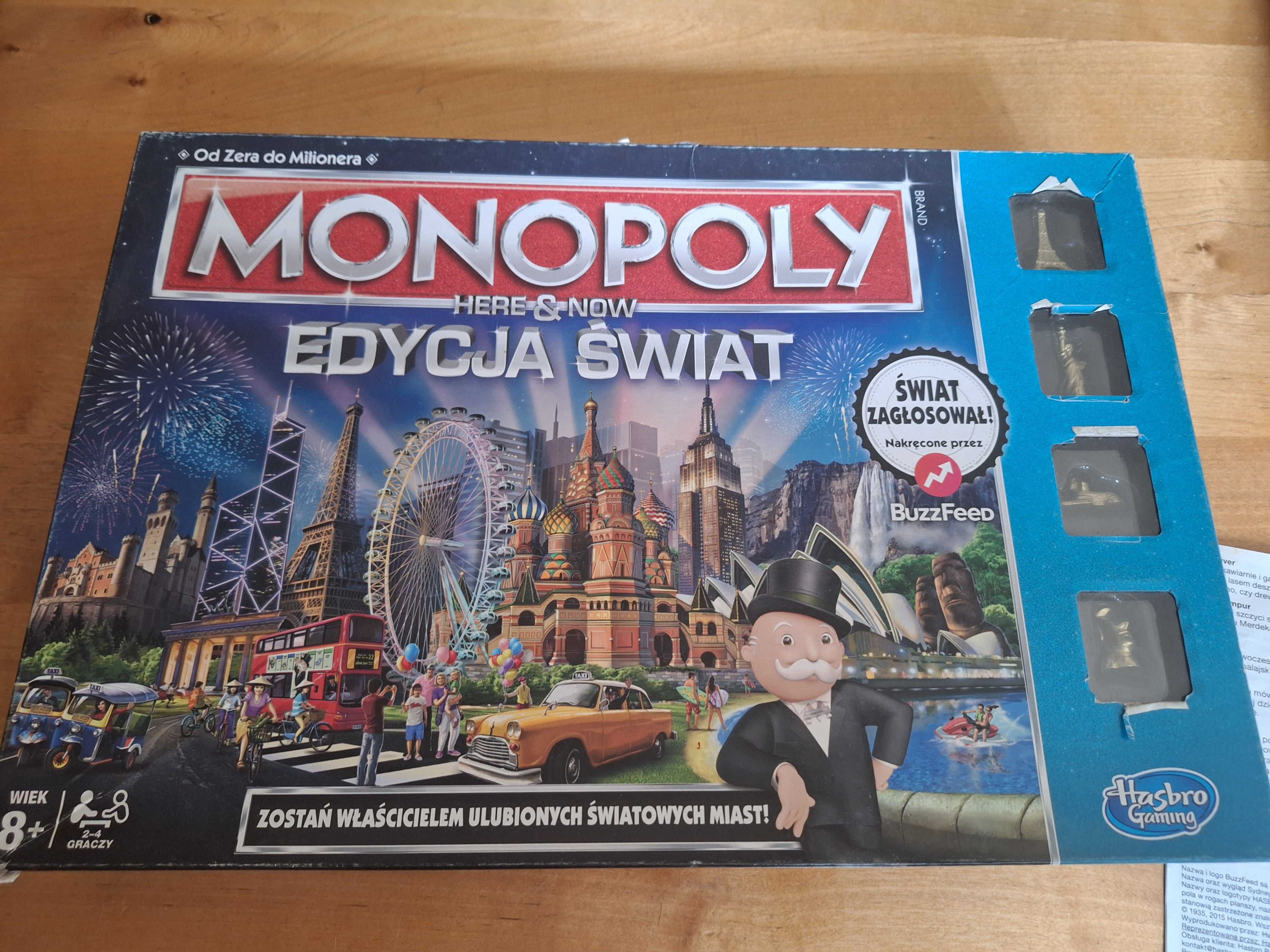 Gra planszowa MONOPOLY edycja Świat